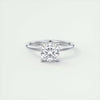 2.0 Ct Cushion Cut Solitaire Moissanite Diamond Engagement Ring