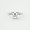 2.55 Ct Round Hidden Halo Moissanite Diamond Engagement Ring