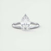 2.0 Ct Pear Cantilever Solitaire Moissanite Diamond Engagement Ring