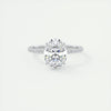 2.0 Ct  Oval Cut Moissanite Pave Diamond Engagement Ring