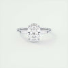 2.2 Ct Oval Baguette Three Stone Moissanite Diamond Engagement Ring