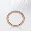 Round Cut Moissanite Half Eternity Diamond Wedding Band