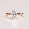 2.0  - 3.74 CT Oval  CVD Diamond Hidden Halo Engagement Ring