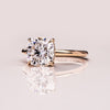 1.15 - 3.15 CT Cushion CVD Diamond Hidden Halo Engagement Ring