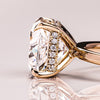 1.15 - 3.15 CT Cushion CVD Diamond Hidden Halo Engagement Ring