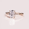 1.49-3.49 CT Cushion CVD Diamond Hidden Halo Engagement Ring