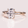 1.49-3.49 CT Cushion CVD Diamond Hidden Halo Engagement Ring