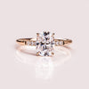 1.49-3.49 CT Cushion CVD Diamond Hidden Halo Engagement Ring