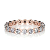 Bubble Round Moissanite Full Eternity Wedding Band