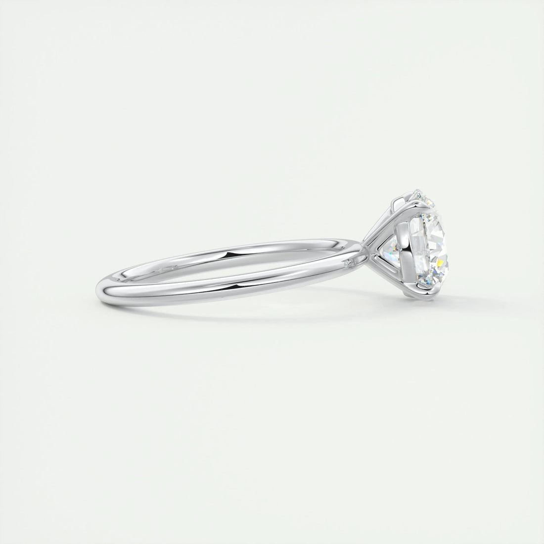 1.75 Ct Round Cut Moissanite Solitaire Diamond Engagement Ring