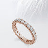 Round Cut Moissanite 3/4 Eternity Diamond Wedding Band