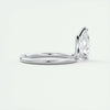 2.0 Ct Pear Cantilever Solitaire Moissanite Diamond Engagement Ring
