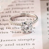 1.0-3.0 CT Round CVD Diamond Hidden Halo Pave Setting Engagement Ring