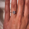 1.49-3.49 CT Cushion CVD Diamond Hidden Halo Engagement Ring