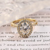 2.0- 3.0 CT Oval  CVD Diamond halo Twist Setting Engagement Ring