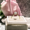 4.0ct Pear Cut Moissanite Solitaire Engagement Ring