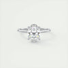 2.0 Ct  Oval Cut  Solitaire Moissanite Diamond  Engagement Ring