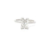 1.10-3.10 CT Radiant CVD Diamond Solitaire Engagement Ring
