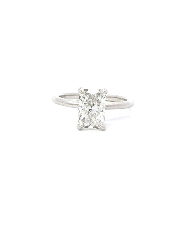 1.10-3.10 CT Radiant CVD Diamond Solitaire Engagement Ring