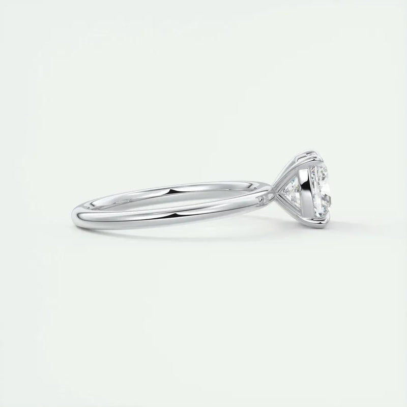 2.0 Ct Cushion Cut Solitaire Moissanite Diamond Engagement Ring