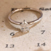 0.8-3.0 CT Pear Cut CVD Diamond Solitaire Engagement Ring
