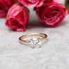 2.25ct Round Brilliant Cut Moissanite Solitaire Engagement Ring