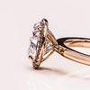 1.80 - 3.80 CT Oval CVD Diamond Halo Engagement Ring
