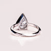 1.33-3.33  CT Pear CVD Diamond Solitaire Engagement Ring