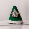 1.50 CT  Pear Cut Solitaire Style Moissanite Engagement Ring