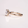 1.15 - 3.15 CT Cushion  CVD Diamond Solitaire Engagement Ring
