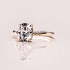1.15 - 3.15 CT Cushion CVD Diamond Hidden Halo Engagement Ring