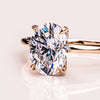 1.91-3.91  CT Oval  CVD Diamond Solitaire Engagement Ring