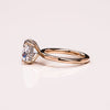 1.49-3.49 CT Cushion CVD Diamond Hidden Halo Engagement Ring