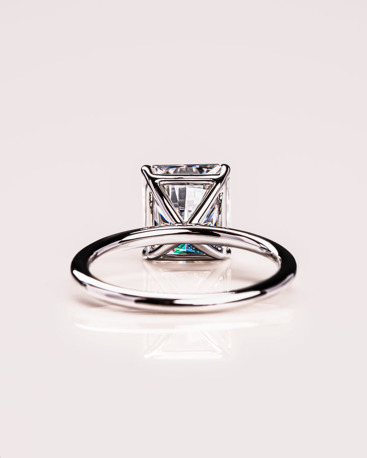 1.43 - 3.43 CT Radiant CVD Diamond Solitaire Engagement Ring