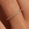 0.40CTW Round Brilliant Cut Moissanite Half Eternity Wedding Band