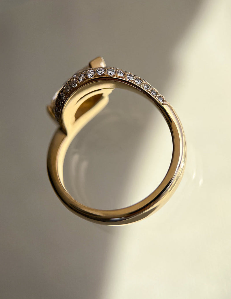 1.50CT-2.50CT Marquise Cut Moissanite Diamond Unique Pave Engagement Ring