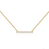 0.20 TCW Round Moissanite Diamond Bar Style Necklace