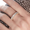 4.50CTW Emerald Cut Full Eternity Stacking Wedding Band