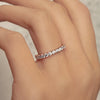0.35CTW Round Brilliant Cut Half Eternity Perfect Moissanite Wedding Band