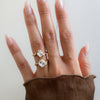 1.0CT-2.0CT Asscher Cut Moissanite Antique Engagement Ring