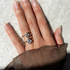 1.0CT-2.0CT Asscher Cut Moissanite Antique Engagement Ring