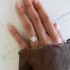 1.0CT-2.0CT Asscher Cut Moissanite Antique Engagement Ring