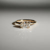 1.0 -3.0 Carats Elongated Oval Shaped CVD Diamond Solitaire Style Engagement Ring