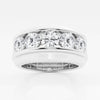 10mm Round Cut Lab Grown Five Stone Men's Wedding Band