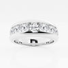 5mm Round Cut Lab Grown Seven Stone Men's Wedding Band