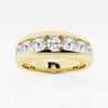 5mm Round Cut Lab Grown Seven Stone Men's Wedding Band
