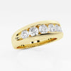 5mm Round Cut Lab Grown Seven Stone Men's Wedding Band