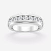 5.5mm Round Cut Lab Grown Nine Stone Men's Wedding Band