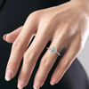 2.0 - 4.0  CT Radiant Cut CVD Diamond Pave Engagement Ring