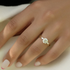 1.0- 3.0 CT Round Cut CVD Diamond Three Stone Style Engagement Ring